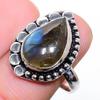 Labradorite Handmade Gemstone 925 Sterling Silver Jewelry Ring 7 E811