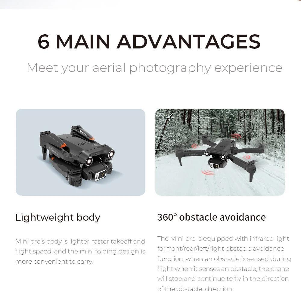 H63 Drones with camera FPV RC Dron Avoidance Remote Control Helicopter Optical Flow Positioning Quad Aircraft Adult boys gifts