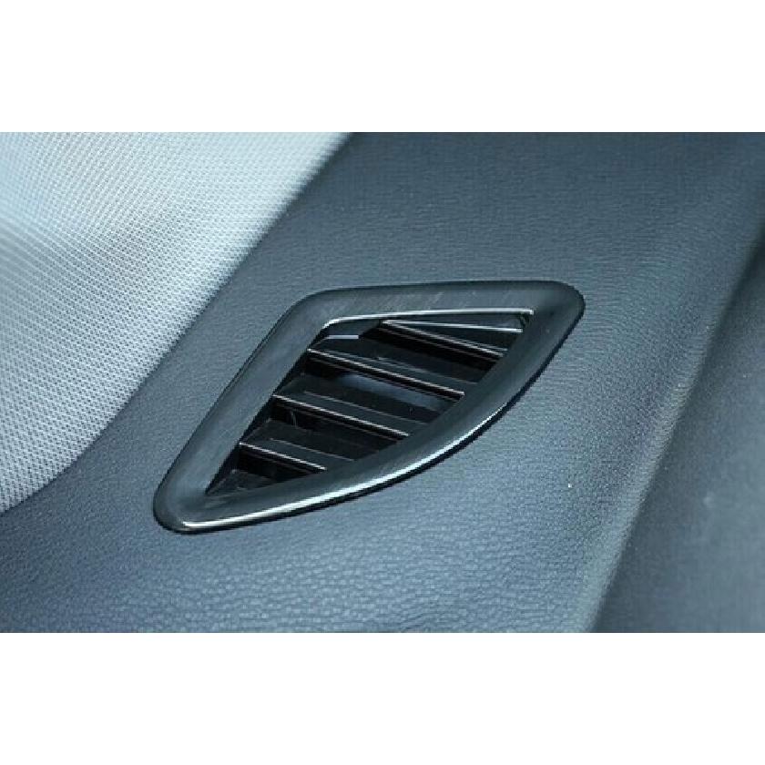 Trim 18-20 Dashboard Side Outlet Vent Cover Wood Grain Black Fit For BMW X2 F39