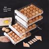 Refrigerator Egg Storage Drawer - Food-Grade Fresh-Keeping Container, Egg Tray Organizer, Kitchen Essential.