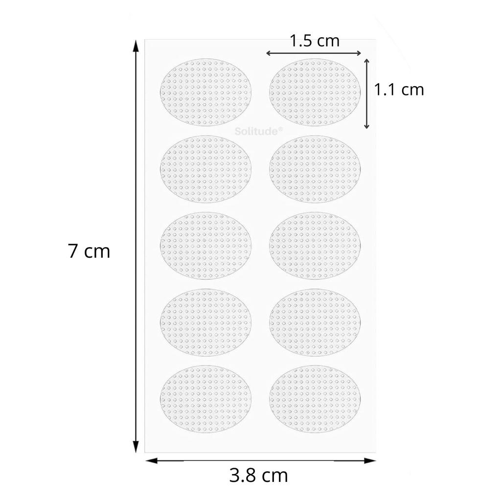 Solitude 80 Pcs Invisible Ear Lobe Support Patches for Earrings & Big Jhumkas Earlobe Tapes & Stickers Transparent Earring Supporter for Girls &