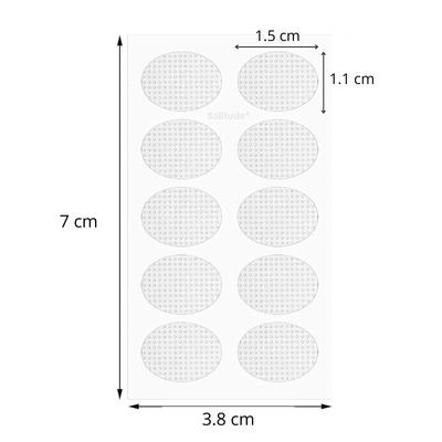 Solitude 80 Pcs Invisible Ear Lobe Support Patches for Earrings & Big Jhumkas Earlobe Tapes & Stickers Transparent Earring Supporter for Girls &