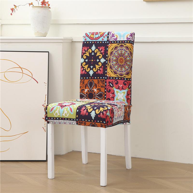 Chair Cover Elastic Chair Cover Printed Hotel Household Universal In All Seasons