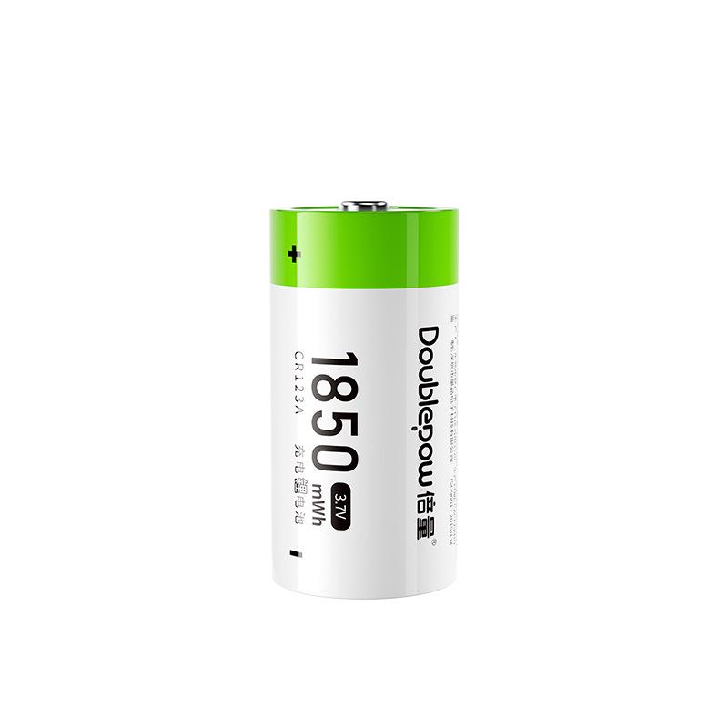 High-Capacity USB Rechargeable 3.7V CR123A Lithium Battery for Camera & Flashlight