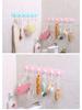 Creative Scandinavian Style Candy Color System Hooks Wall-mounted No-punch Storage Hooks Household Kitchen Bathroom Hooks