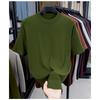 Men Solid Color Short Sleeve Crew Neck Fitted Casual Knit Bottoming Sweater