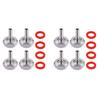 A84X-8 BUC Fitting Conector Bere Inox, Kit Conector Linie Bere, Piuliță Hexagonală Filet G 5/8 Inch X Barb 5/16 Inch