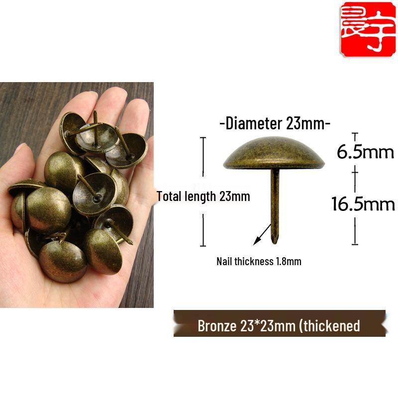 Antique-style Round Head Sofa Decoration Nails, Retro Pushpins, Thickened and Smooth Foam Nails, Furniture Hardware.