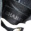 Great CHANEL Low cut sneakers COCO Mark Matelasse Quilting Caviar skin 38 G26563 Used