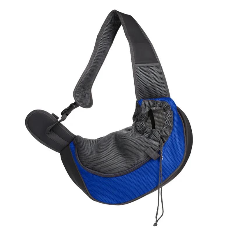 Pet Dog Cat Sling Carrier Breathable Travel Safe Sling Bag Puppy Kitten Outdoor Mesh Oxford Single Comfort Handbag Tote Pouch