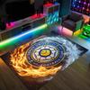 Leeds United Football Design Crystal Velvet Carpet Cozy Non?Slip Printed Rug For Bedroom Living Room Entrance