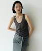 Loutaideu Pocket Knit Vest [Charcoal]