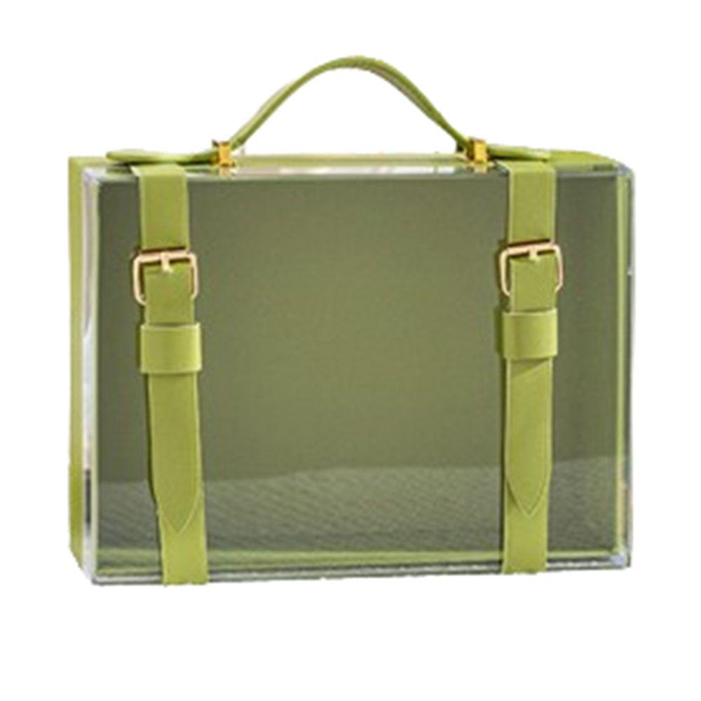 

Acrylic Storage Case Light Luxury Wedding Candy Packaging Box Transparent Gift Box Valentine s Day Green--23*17*9cm