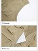 Men's Quick-Drying Multi-Pocket Vest for Outdoor, Plus Size, V-Neck, Perfect for Spring, Autumn, and Fishing