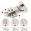 2/20Pcs Cabinet Hinges with Screws Steel Hinges For Furniture Full Overlay Mute Cabinet Door Cupboard Hinges Furniture Fitting