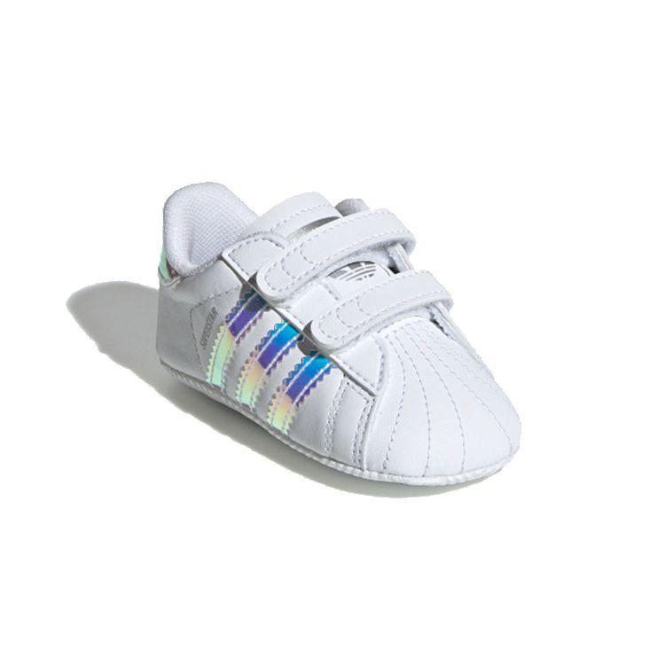 Adidas Superstar Crib Iridescent Baby Sneakers White Cloud-White Core-Black BD8000