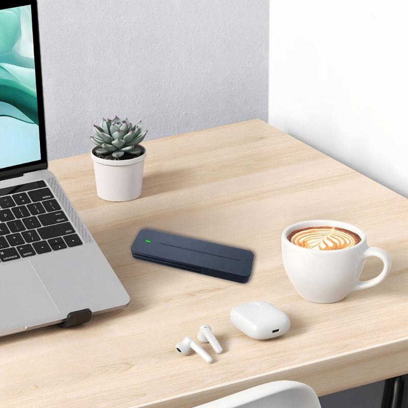 Solid Disk Case M.2 Solid Disk Enclosure Supports 10Gbps Fast Speed Data Transfer Aluminum Heat Dissipation Power Failure Protect