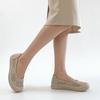 Genuine Leather Women Loafers Slip On Flats Cowhide Comfortable Soft Casual Shoes Daily Wear Black Beige Yellow Plus Size 41