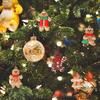 Set med 12 pepparkaksgubbe-prydnader, 3 tums julgransdekoration med blandade mönster - Festlig hängande högtidskollektion