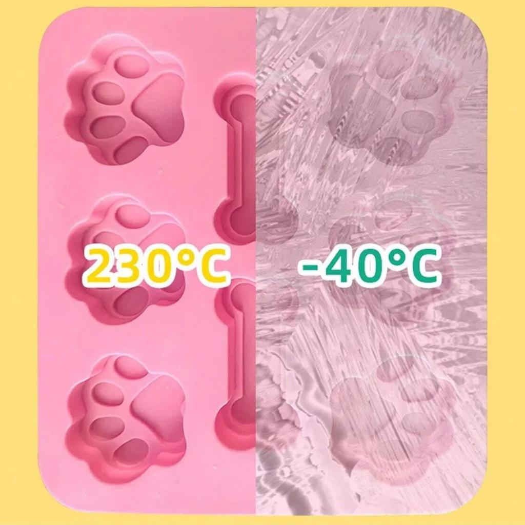 1pc-Dog Claw Bone Cake Mold 3D Silicone Mold, Pet Food Baking Mold