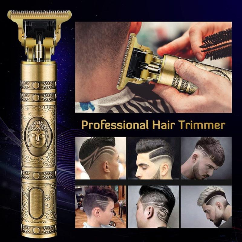 Hair Trimmer Machine ABS Plastic Shell USB Cordless Hair Cutting Machine Face Beard Clipper for Men Electric Shaver