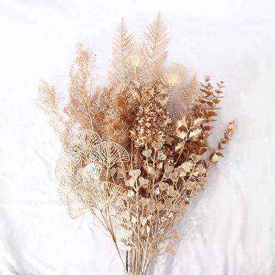 DIY Photo Props Golden Maple Leaf Christmas Artificial Plants Fake Flower Artificial Flower Christmas Decoration