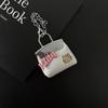 Handmade Leather Small Bag Pendant, High-End Women'S Bag Boutique Pu Pendant, Keychain, Bag Decorative Pendant.