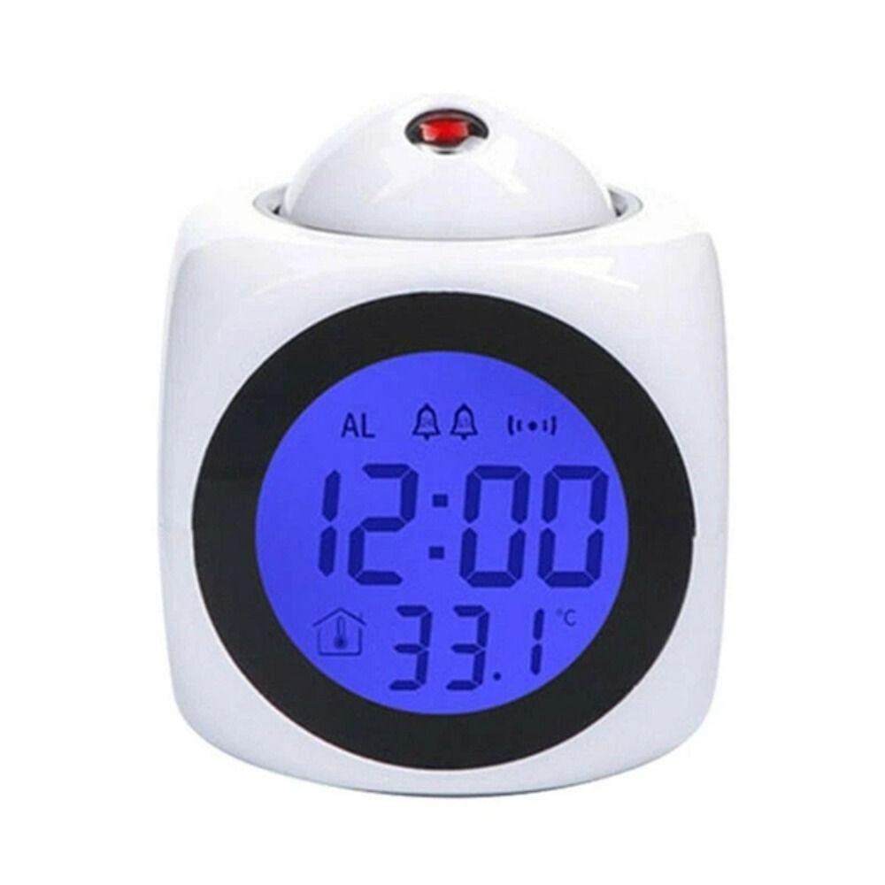 Room With Lcd Display Weather Temperature Home Alarm Clocks Clock Timer Projector For Bedside