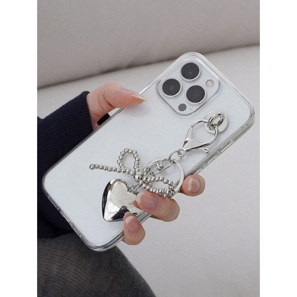 

around ann Plum heart keyring Free