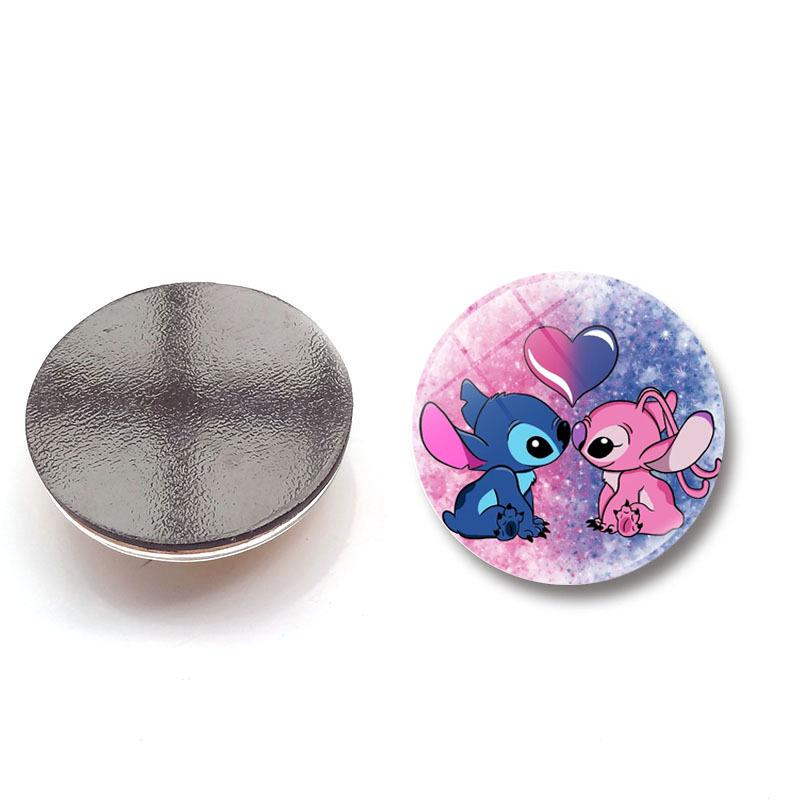 Lilo & Stitch Crystal Glass Magnet - Cartoon Stitch Home Decor Fridge & Whiteboard Sticker