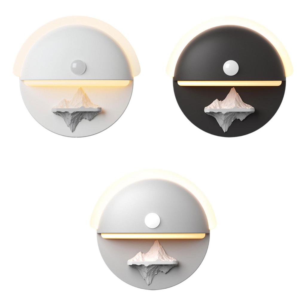Rechargeable Motion Sensor LED Night Light Dimmable Wall Lamp Room Lighting for Bedroom Wardrobe Closet Stairs