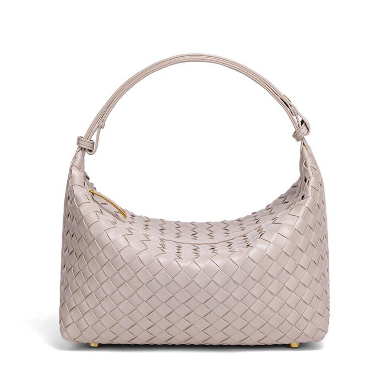 New Fashion Casual Hand Carry Women'S Bag, Hand-Woven Lunch Box Bag, Simple Premium Shoulder Armpit Bag