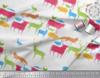 Soimoi Japan Crepe Satin Fabric Birds & Animals Hand Drawn Print Fabric by Metre 42 Inch