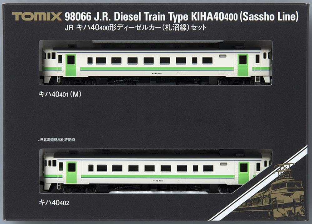 TOMIX N Gauge Kiha 40 400 Series Sapporo Line Set of 2 Cars 98066 Diesel Train Model