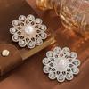 Mode Strass Perlen Sonnenstil Broschen für Damen Kleid Kleidung Mantel Schmuck Accessoires Geschenke