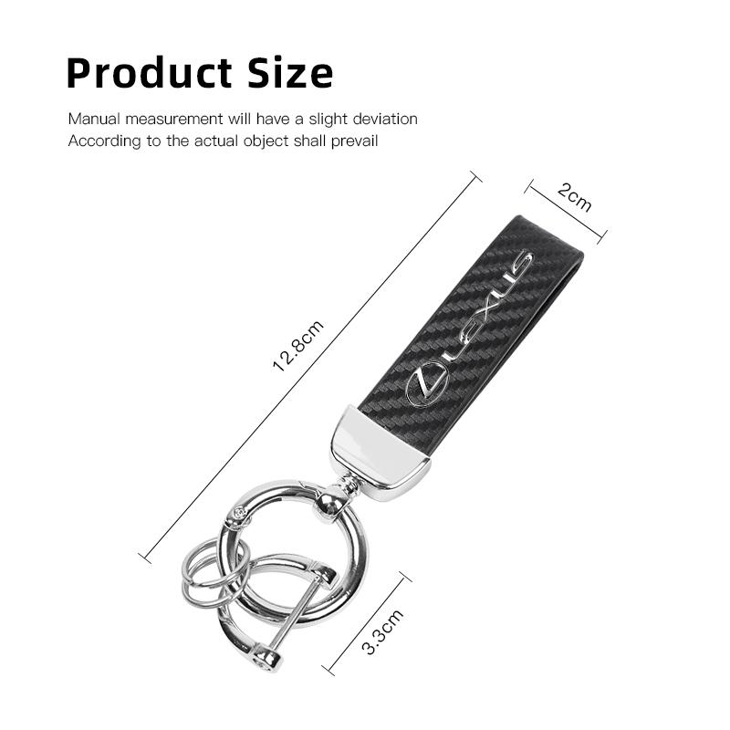 Car Key Chain Rings Leather Emblem Keychain Auto Keyring For Lexus FSPORT GS GX IS LS LX CT LC RC LBX NX RX 350h 450h ES UX 300e