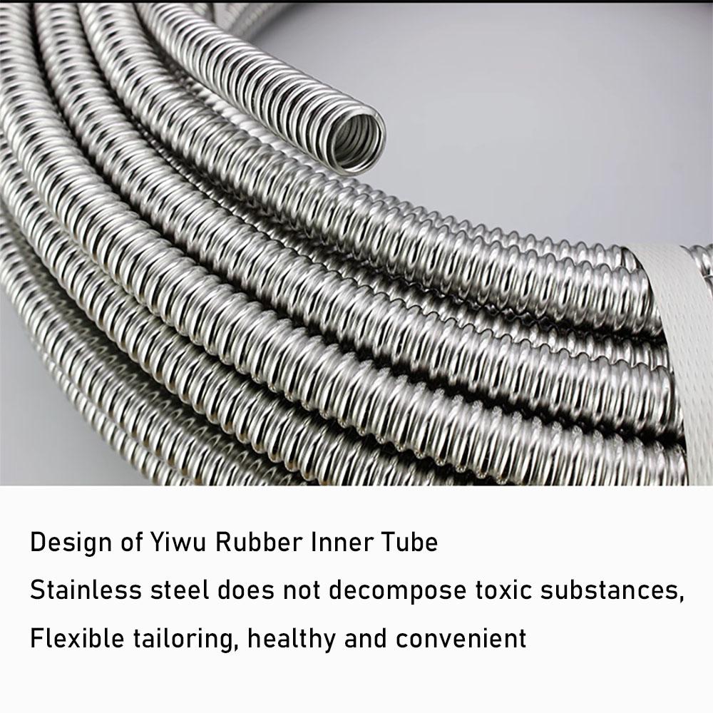 304 Stainless Steel Corrugated Pipe, 16/16.8/20/25mm Water Heater Hose, Hard Corrugated Coil For Hot And Cold Water Inlet And Ou