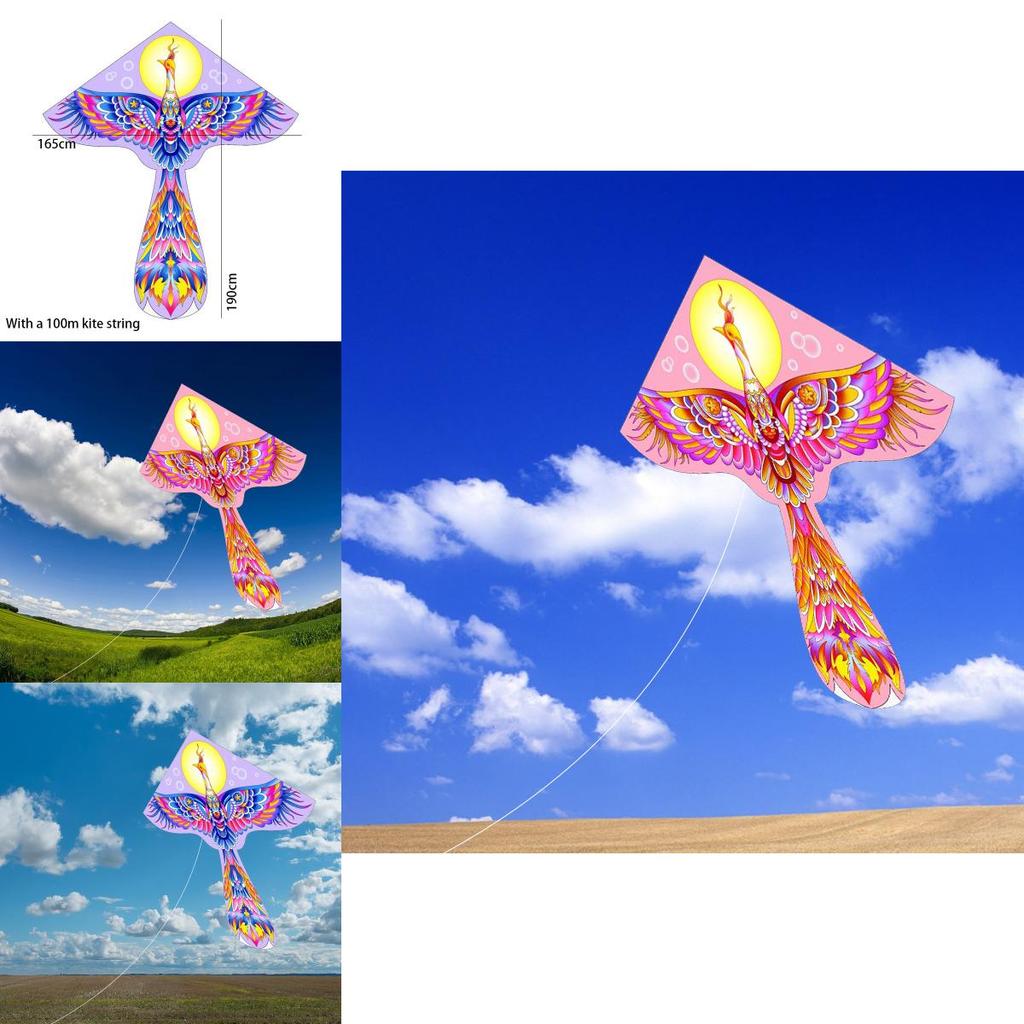 Weifang Drachen Neuer Langschwanz-Phönix-Drachen HD-Druck Leichter Flug Erwachsener