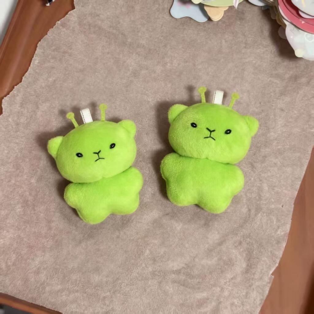 Hot Alien Cat Plush Toy Cartoon Stuffed Animal Keychain Accessories Creative Ugly Cute Backpacks Pendant Fans Gift