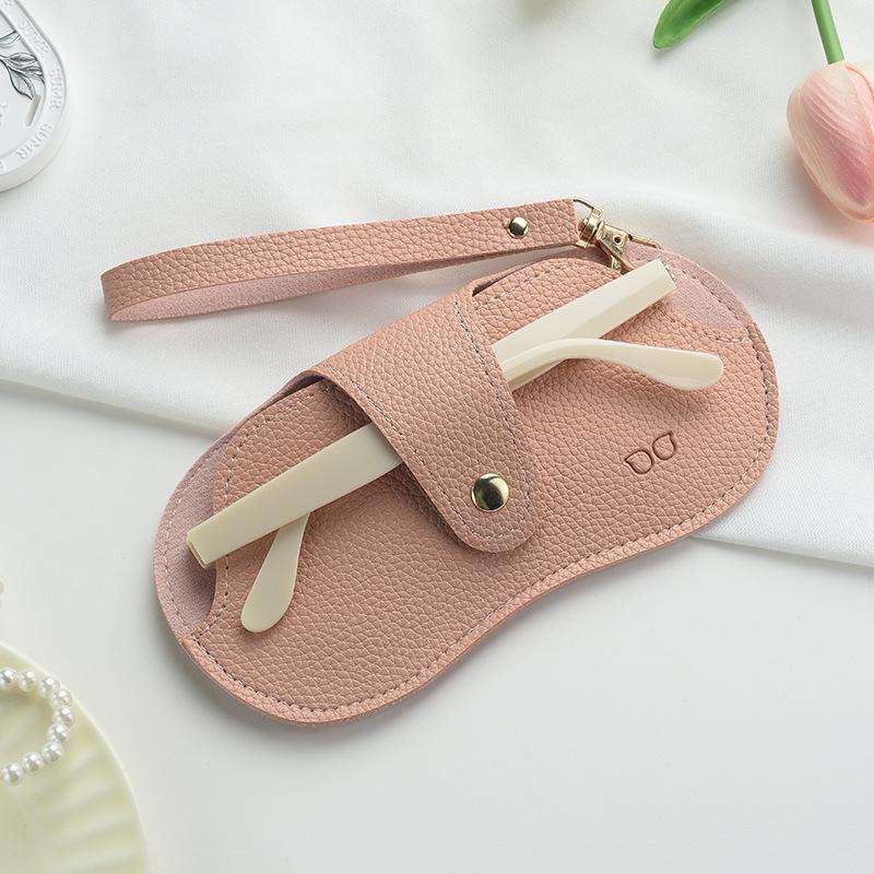 Portable Women's Sunglasses & Myopia Glasses Case - Wearable Neck Hanging Handheld Bag