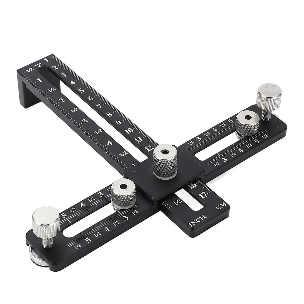 Cabinet Handle Template Tool Aluminium Alloy Punch Locator Drill Template Guide for Woodworking