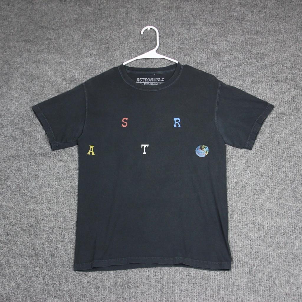 Astroworld Wish You Were Here T Shirt Black Mens Size S Cactus Jack