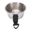 Camping Bowl with Handle 304 Stainless Steel Portable Outdoor Rice Bowl Camping Tableware for RV