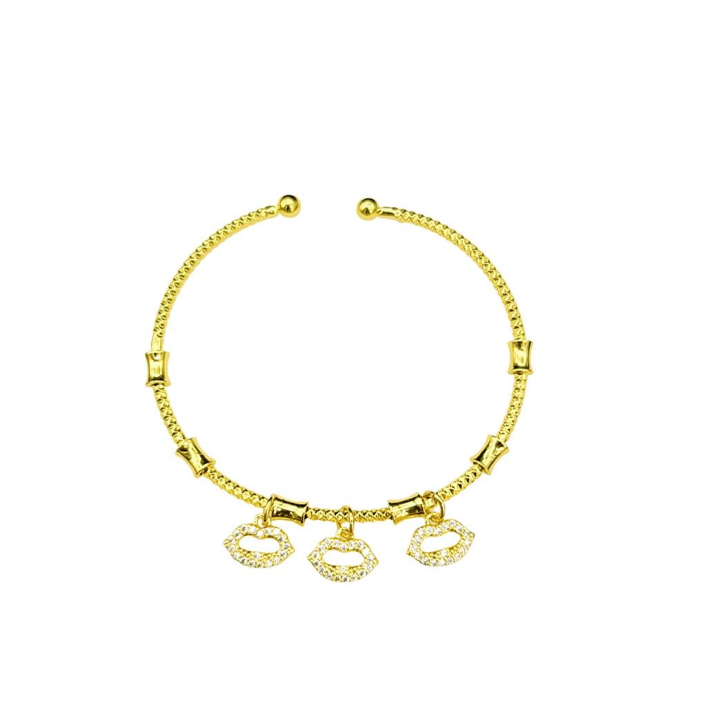 Tree of Life & Butterfly Zircon Bangle - Elegant Retro Jewelry