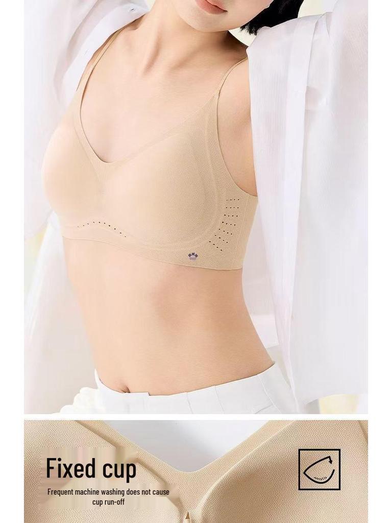 Wu Xuanyi-Inspired HelloSunn Breathable Cotton T-Shirt Bra