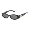 GUCCI Logo Plastic Oval Sunglasses Unisex Couple Black