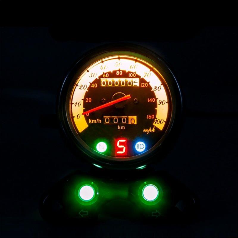 Universal für Suzuki GN125 TU250 Motorrad Tacho Kilometerzähler Retro Modifikationsinstrument