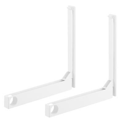 Yamazaki (Yamazaki Industries) [Includes Plasterboard Tweezers and Wood Screws] Wall-mounted Folding Clothesline Holder, Set of 2, Suitable for Plaste