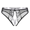 Sexy Underwear Sexy T-shaped Open Panties Thong Women's Lace Sao Low Waist Hot Open Crotch Temptation Transparent