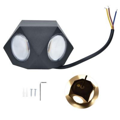 LED Wall Light 12W Aluminum Wall Lamp Corridor Decorative Wall Lamp for Living Room Hotel AC85‑265V
